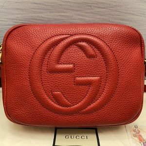 Gucci Crossbody Bag Women 5894741DB0G6638 Leather Red 1039,5€